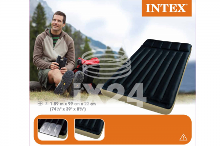 Надувной матрас "Camping" 189х99х22см Intex 68796